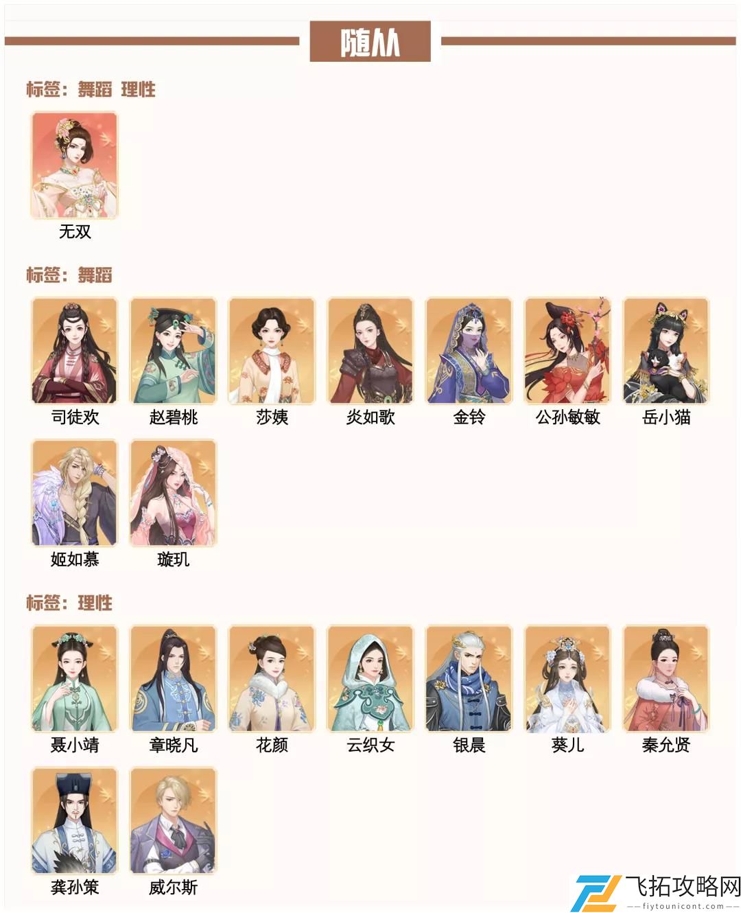 爱江山更爱美人流光殿半世晨晓搭配攻略