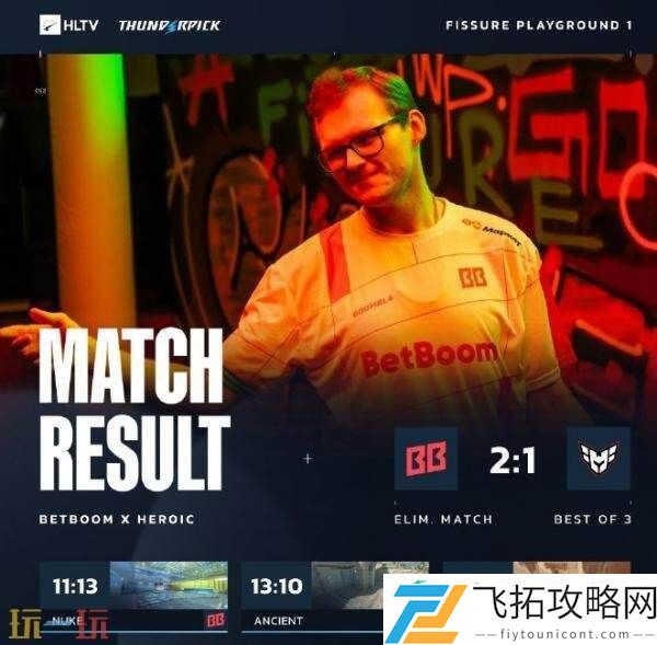 CS2裂变天地S1第二日赛果！LVG携手TYLOO晋级