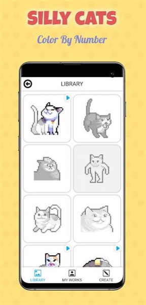 傻猫数字涂色最新版