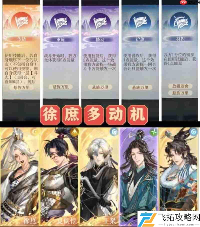 徐庶配队多动机通关思路