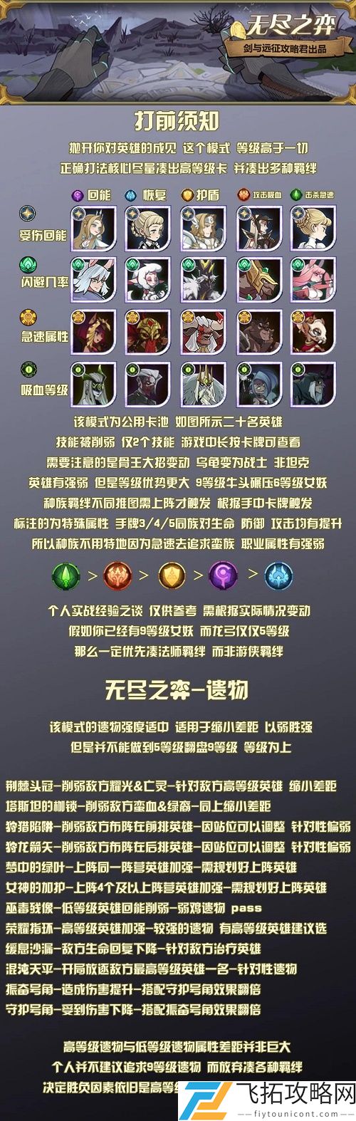 剑与远征无尽之弈玩法技巧攻略