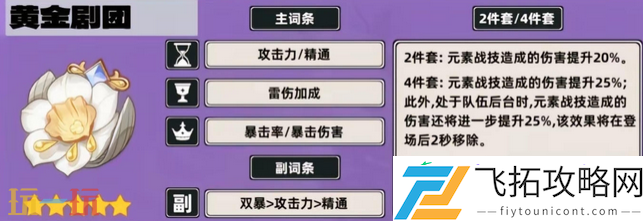 菲谢尔圣遗物推荐
