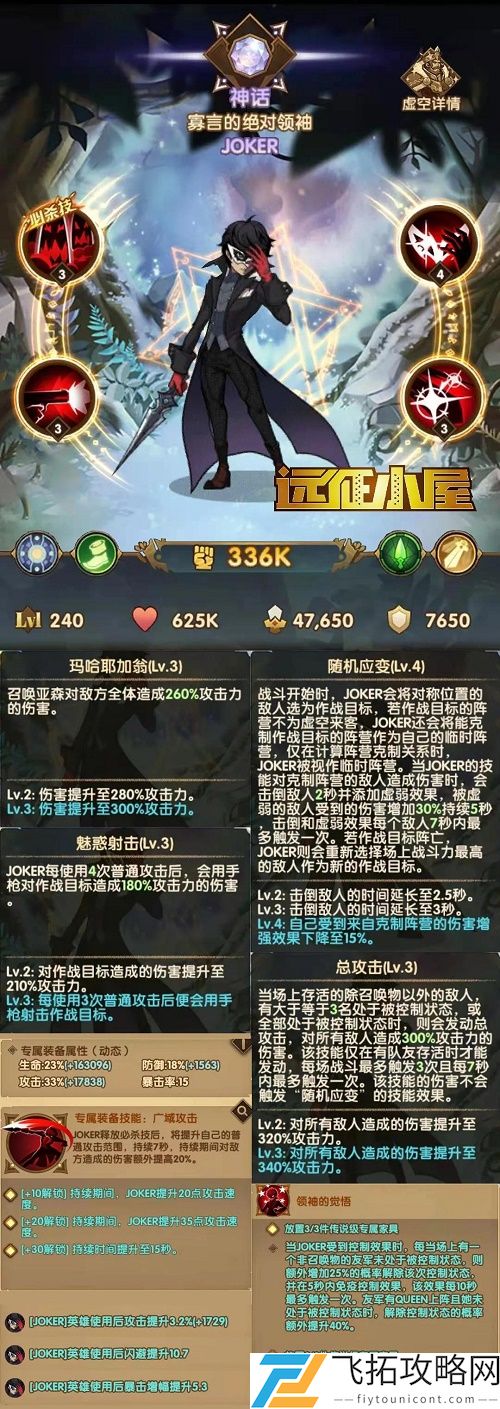 剑与远征寡言的绝对领袖JOKER赏金试炼之地攻略阵容图