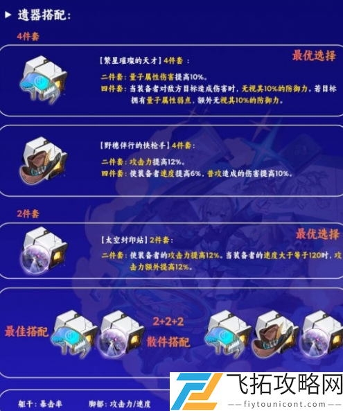 青雀遗器搭配攻略
