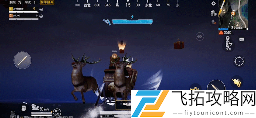 2020和平精英圣诞模式雪橇怎么开上天