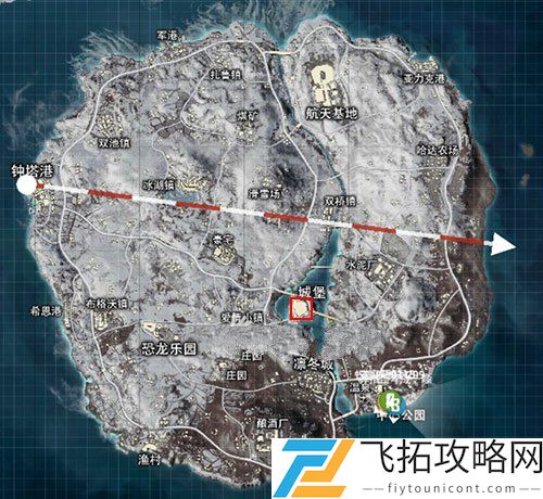 和平精英极光堡在哪里