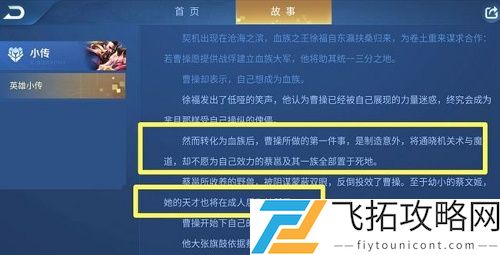 王者荣耀蔡文姬台词是什么意思