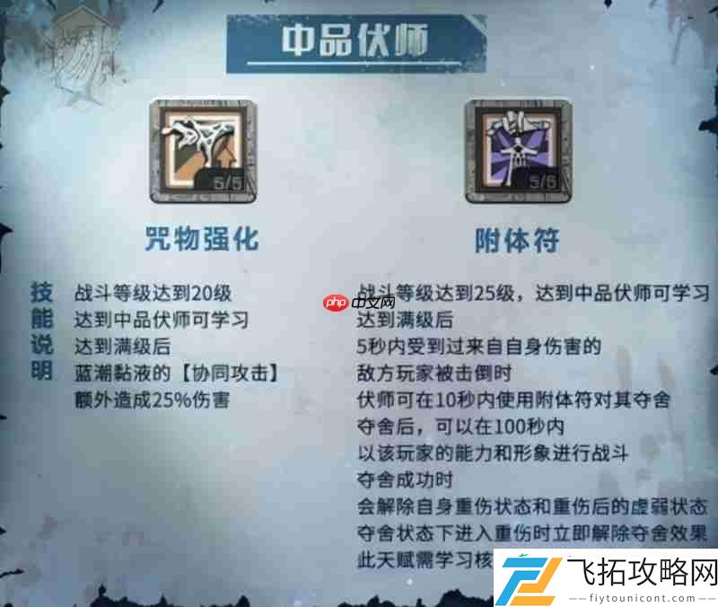 伏师职业全阶段技能解析