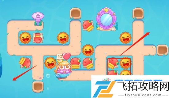 保卫萝卜4海的闺女第104关怎么过 海的闺女第104关无伤金萝卜通关攻略