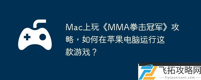 Mac上玩MMA拳击冠军攻略