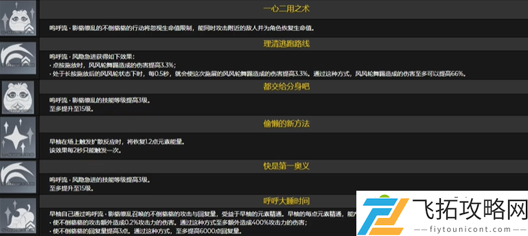 原神早柚命座效果都有什么 早柚命座的效果分析