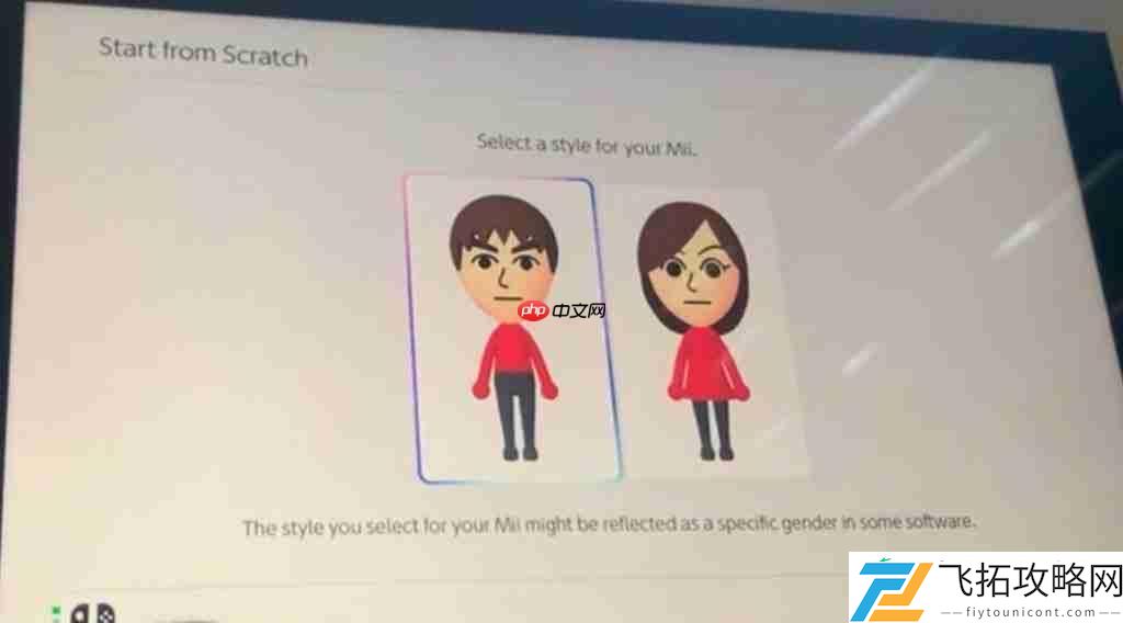 Switch2取消Mii性别选项