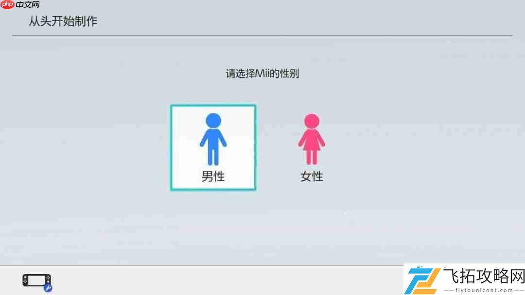 Switch2取消Mii性别选项