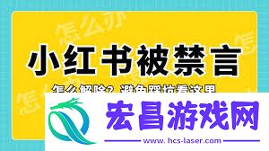 小红书禁言后解决方法