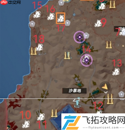 沙暴地精英怪物位置攻略