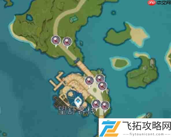 原神霓裳花分布图