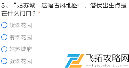CF手游姑苏城地图潜伏者出生点是在什么门口