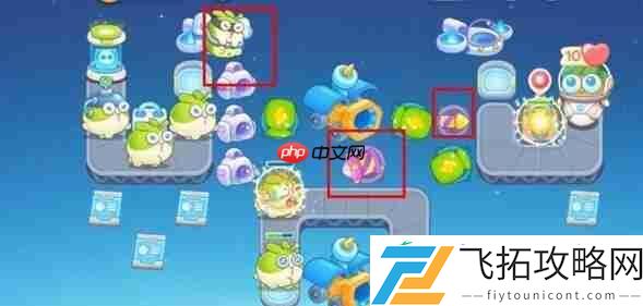 保卫萝卜4太空穿越第43关攻略