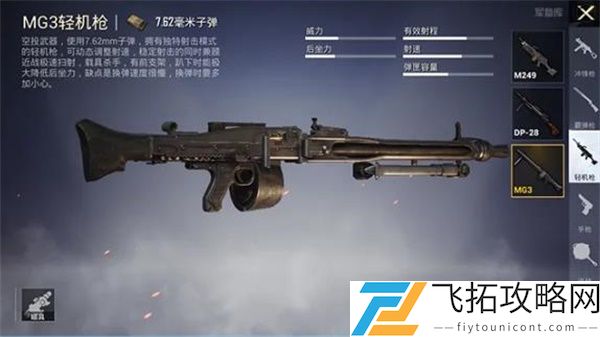 和平精英MG3轻机枪在哪里可以捡到