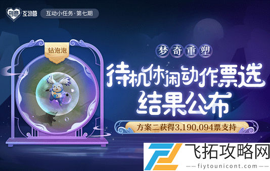 在昨日推文梦奇重塑后的局内待机休闲动作票选结果公布中获胜的方案叫什么