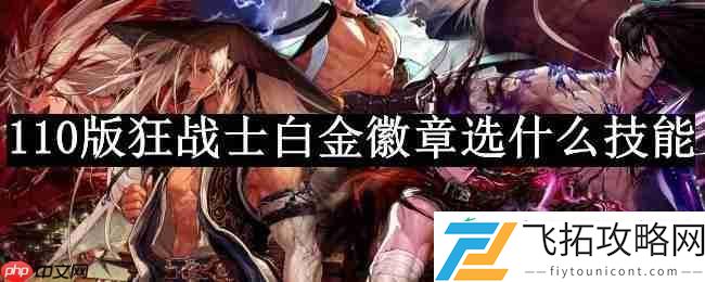 狂战士白金徽章技能推荐