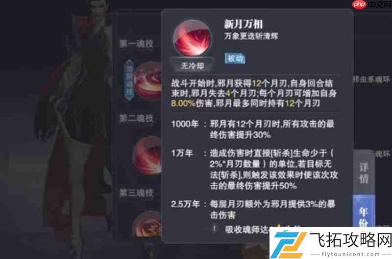邪月技能效果解析