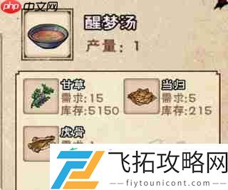 烟雨江湖丹药配方炼丹材料大全攻略
