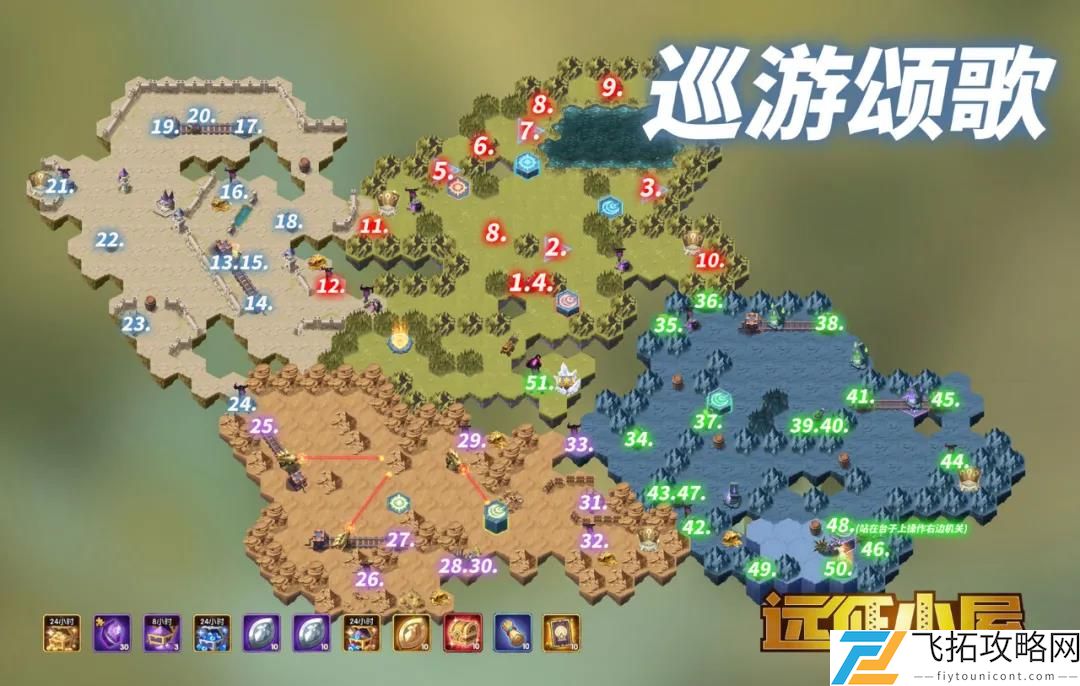 剑与远征巡游颂歌攻略路线图