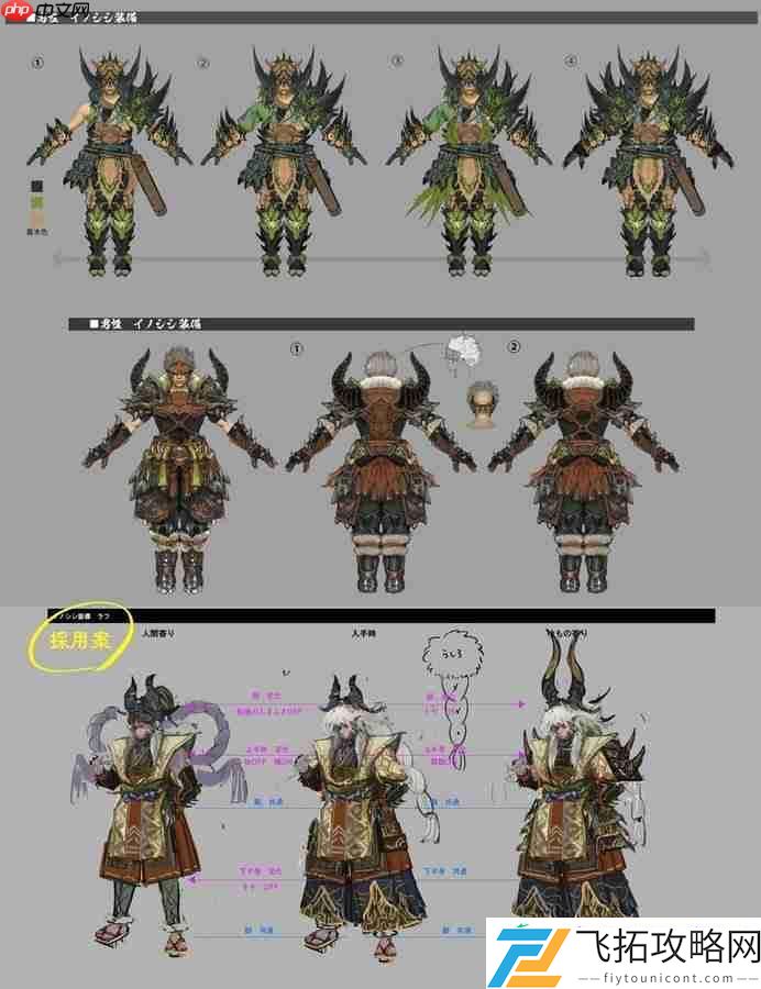 帅的不行！曝狂野之心S大量武器怪物设定图！