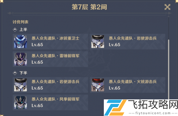 原神深渊七层阵容推荐最新