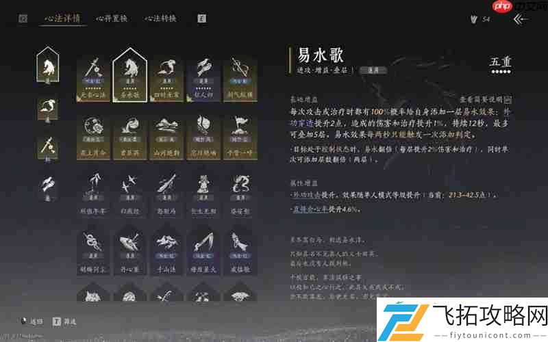 燕云十六声无名剑枪90版本词条选择毕业面板