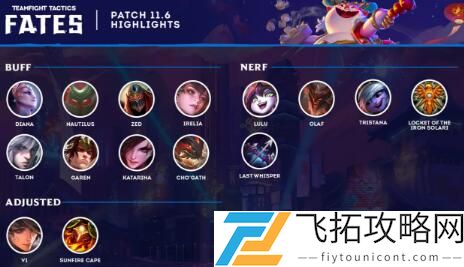 云顶之弈11.6更新内容一览