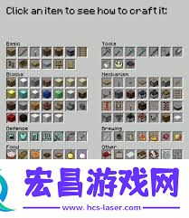 我的世界全年版基础物品合成表介绍