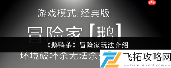 鹅鸭杀冒险家角色全解