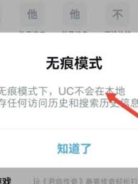 uc浏览器无痕模式在哪里设置