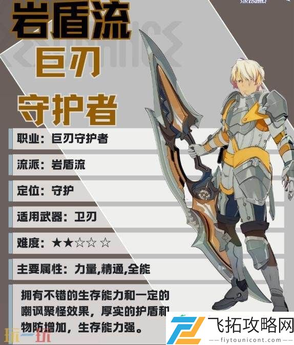 巨刃守护者岩盾流职业培养攻略