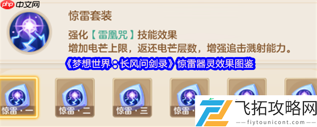 雷霆万钧！梦想世界长风问剑录惊雷器灵全阶解析