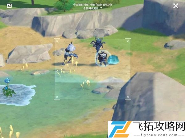 原神福至五彩蓝色生物在哪拍照