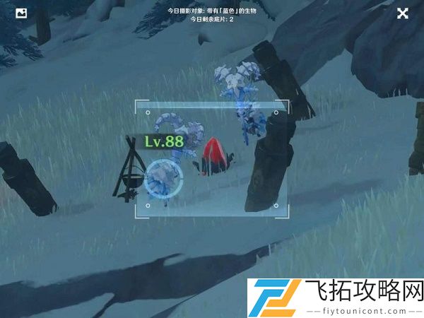 原神福至五彩蓝色生物在哪拍照