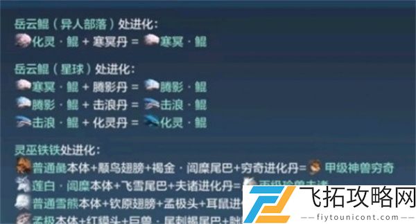 妄想山海化灵鲲怎么进化