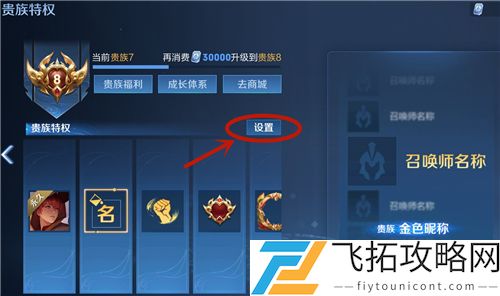 王者荣耀名字怎么变成金色的