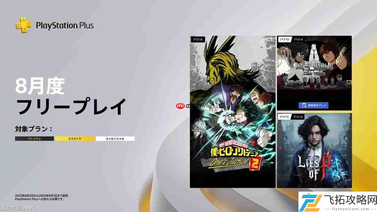 PLUS会员8月免费游戏公布-匹诺曹的谎言等