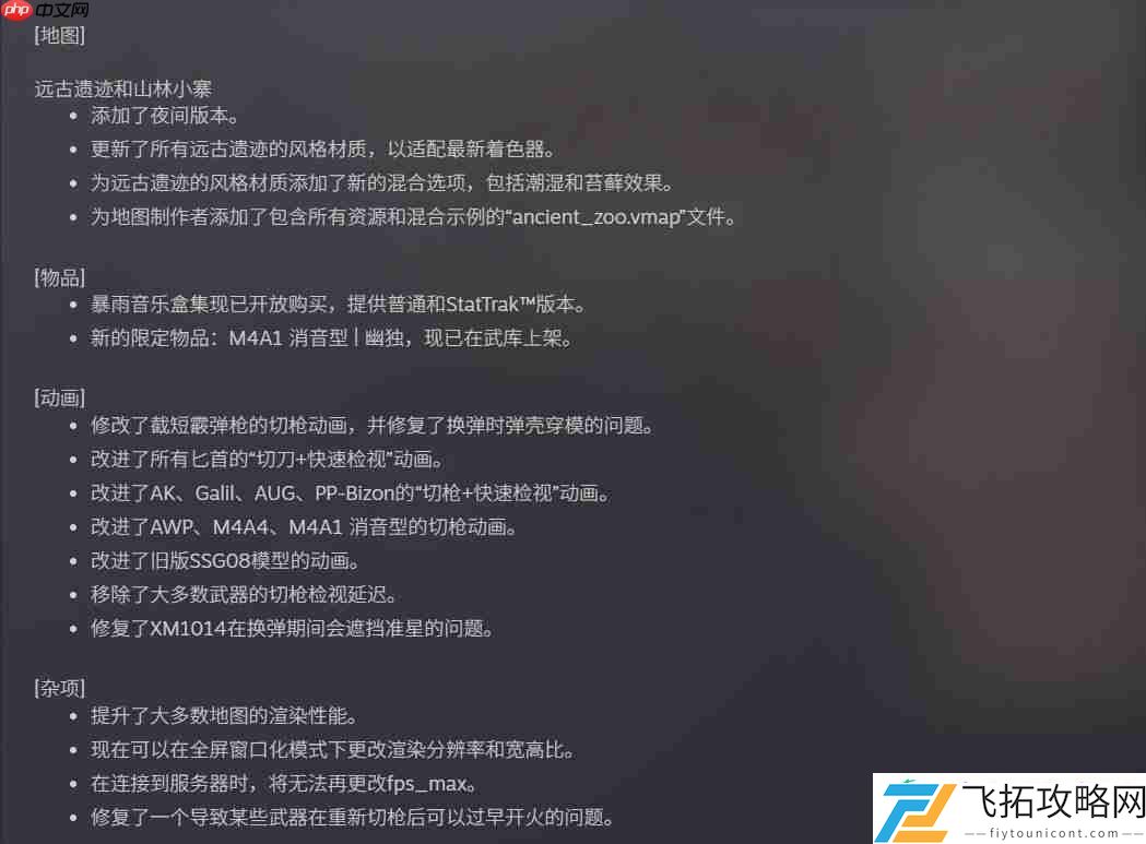 cs28月15日进行小型更新